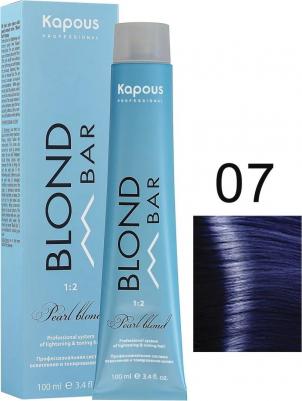 Blond Bar - крем-краска для волос с экстрактом жемчуга BB 07 Корректор синий, 100мл – фото 5