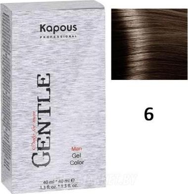 Краска для волос Gentlemen, для мужчин, оттенок №6 светло-коричневый, 80 мл – фото 1