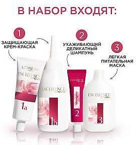 Краска для волос "Excellence Creme", оттенок 7.3, золотой русый, 192 мл – фото 3