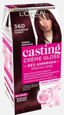 Краска для волос ухаживающая Casting Creme Gloss тон 360 вишневый сорбет