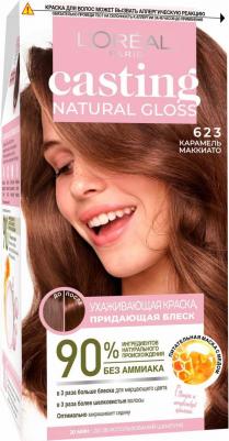 Краска-уход для волос без аммиака Casting Natural Gloss оттенок 623 Карамель маккиато – фото 1
