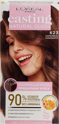 Краска-уход для волос без аммиака Casting Natural Gloss оттенок 623 Карамель маккиато
