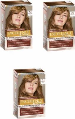 крем-краска для волос без аммиака "Excellence Creme Универсальные Нюдовые Оттенки", оттенок 7U, универсальный русый – фото 2