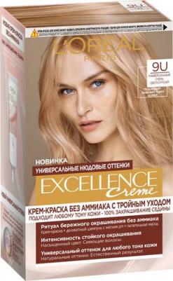крем-краска для волос без аммиака "Excellence Creme Универсальные Нюдовые Оттенки", оттенок 7U, универсальный русый – фото 13