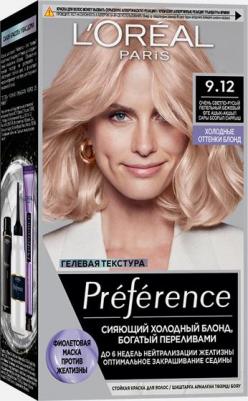 Стойкая краска для волос "Preference Cool Blondes", оттенок 9.12, Сибирь – фото 12