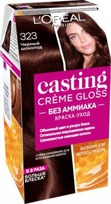 Стойкая краска-уход для волос "Casting Creme Gloss" без аммиака, оттенок 323, Черный шоколад – фото 14