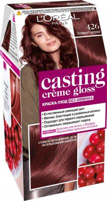 Стойкая краска-уход для волос "Casting Creme Gloss" без аммиака, оттенок 426, Ледяная сангрия – фото 3
