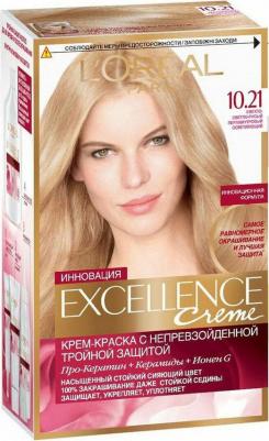 Стойкая крем-краска для волос "Excellence", оттенок 10.21, Светло-светло русый перламутровый осветляющий 3600523781225 – фото 5
