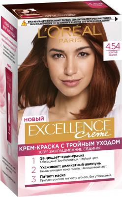 Стойкая крем-краска для волос "Excellence", оттенок 4.54, Богатый Медный 3600523781072
