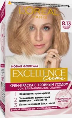 Стойкая крем-краска для волос "Excellence", оттенок 8.13, Светло-русый бежевый 3600523781249 – фото 7