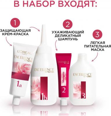 Стойкая крем-краска для волос "Excellence", оттенок 9.1, Очень светло-русый пепельный – фото 18