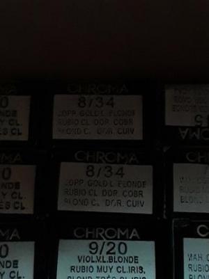 Краска для волос Chroma Ammonia Free Permanent Hair Color (8/34) – фото 1