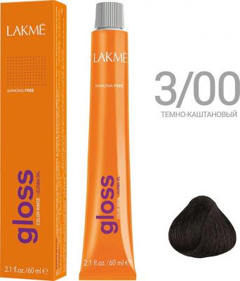 Крем-краска для волос тонирующая Gloss, 60 мл, 3/00 Темно-каштановый, 60 мл – фото 2