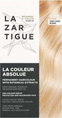 стойкая краска для волос с растительными экстрактами, 9.00 очень светлый блонд, 1 применение