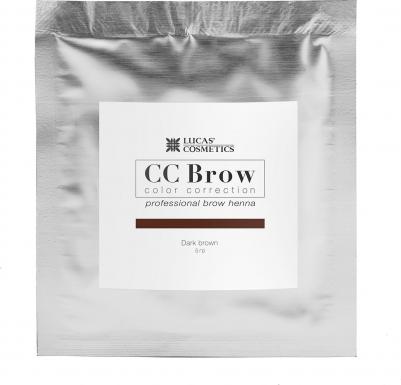 Хна для бровей, темно-коричневый (в саше) / CC Brow dark brown 5 г