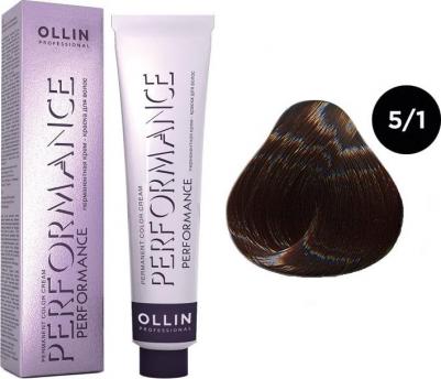 5/1 краска для волос, светлый шатен пепельный / PERFORMANCE 60 мл – фото 2