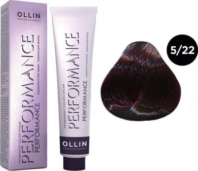 5/22 краска для волос, светлый шатен фиолетовый / PERFORMANCE 60 мл – фото 6