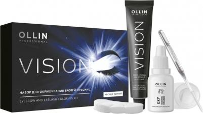 VISION Крем-краска для окрашивания бровей и ресниц, Иссиня-черный – фото 8