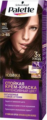 Стойкая крем-краска для волос «Интенсивный цвет» W2 Темный шоколад