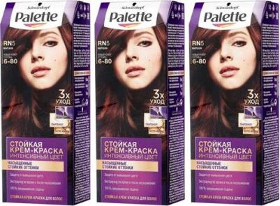 Стойкая крем-краска RF3 Красный гранат 110 мл – фото 12