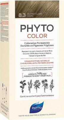 Краска для волос PhytoColor Permanent Coloring 8.3 Light Golden Blond 40 мл – фото 3