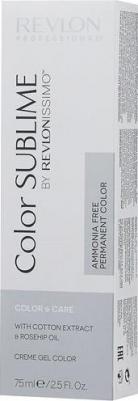 6.65 краситель перманентный без аммиака, темный блондин красно-махагоновый / RP RVL COLOR SUBLIME 75 мл
