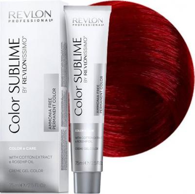 6.65 краситель перманентный без аммиака, темный блондин красно-махагоновый / RP RVL COLOR SUBLIME 75 мл – фото 8