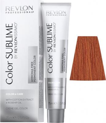 7.40 краситель перманентный без аммиака, блондин интенсивный медный / RP RVL COLOR SUBLIME 75 мл – фото 2