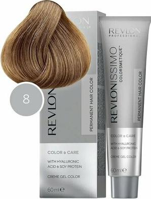 8 Светлый блондин Revlonissimo Colorsmetique перманентный краситель 60 мл – фото 4
