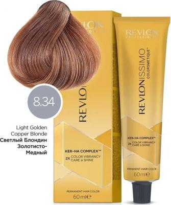 Revlonissimo Colorsmetique Краска для волос, 8.34 светлый блондин золотисто-медный, 60 мл – фото 9