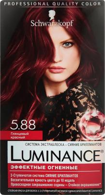 Краска для волос Luminance Color, тон 5.88 глянцевый красный, 165 мл – фото 1