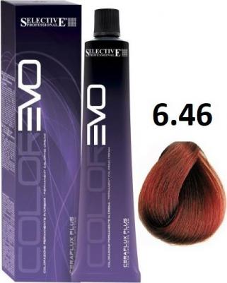 Colorevo - Крем-краска для волос, тон 6.46, темный блондин медно-красный, 100 мл – фото 3