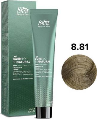 Крем-краска для волос, 881 светлый блонд шоколадный лед / Sh BTB Natural 100 мл – фото 1
