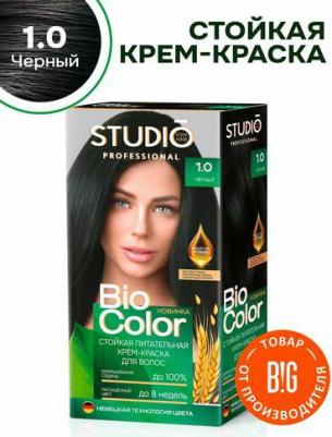Комплект, BIOCOLOR для окрашивания волос 1.0 черный 2*50+15 мл – фото 2