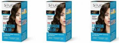 Комплект для окрашивания волос Fashion Color 4.77 2*50+15 мл – фото 8
