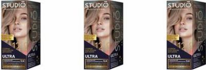 Комплект ULTRA 12.8 ультрасветлый серебристо-розовый блонд 2*50+15 мл – фото 3