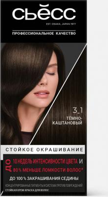 Color Краска для волос оттенок 3-1 Темно-каштановый, 115 мл – фото 3
