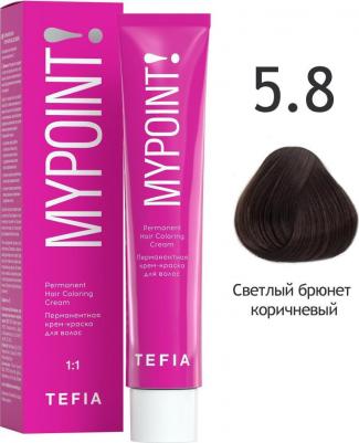 5.8 краска для волос, светлый брюнет коричневый / Mypoint 60 мл