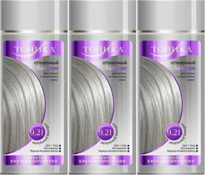 Оттеночный бальзам с эффектом биоламинирования 9.21 Пепельный блондин, 150 мл – фото 6