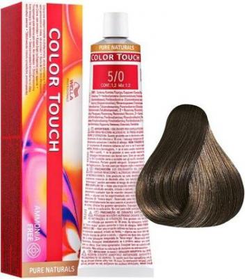 5/0 краска для волос, светло-коричневый / Color Touch 60 мл – фото 9
