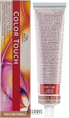 Краска для волос Color Touch, 60 мл, 6/7 темный блонд коричневый, 60 мл – фото 4