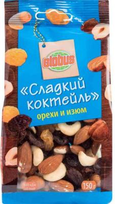 Смесь орехи и изюм Сладкий коктейль 150 г