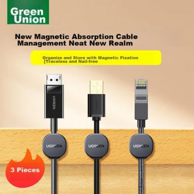 Lulian Desktop Cable Organizer, Magnetic Cable Holder, Cable Management Tool, Computer Network Cable Clip, No-Drill Cable Wrap, Cable Clip, Wire