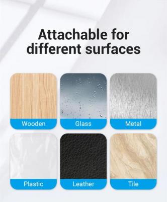 Держатель для проводов, органайзер для кабелей на 7 разъемов, крепление для кабелей гибкий на скотче арт. KBSB0 – фото 4