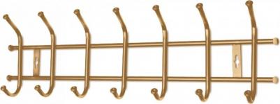 Вешалка настенная металлическая на 7 крючков ВНТ7 серебро – фото 4