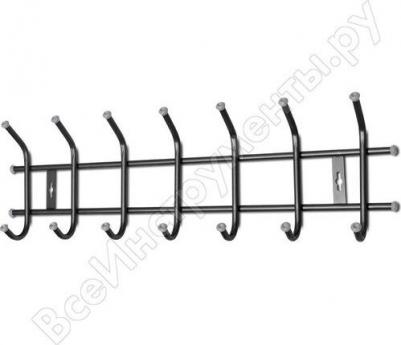 Вешалка настенная металлическая ВНТ7 Серебро – фото 3