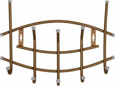 Вешалка настенная "Ника-Премиум 3" 5 крючков, белый ВНП3