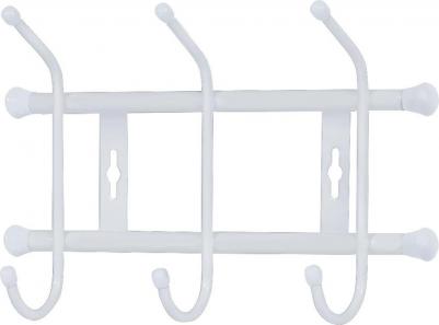 Вешалка настенная ВН3/МС, 3 крючка, 28,5x18x6,7 см, матовый серый