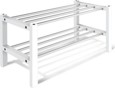 Обувница Полка для обуви Альберо SHT-SR9 прозрач лак/алюм.металлик – фото 2