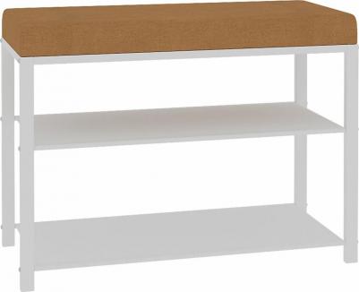 Обувница в прихожую Торонто 23С с мягким сиденьем, банкетка металлическая в стиле лофт – фото 1